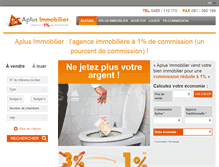 Tablet Screenshot of aplusimmobilier.be